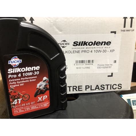 FUCHS 福斯Silkolene PRO 4 10W30 XP 4T酯類全合成機油10罐 箱賽克龍滿箱區 蝦皮購物