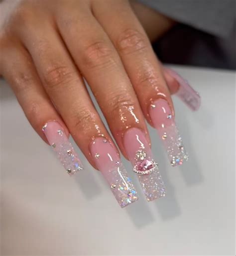 Colored Acrylic Nails Acrylic Nails Coffin Pink Classy Acrylic Nails