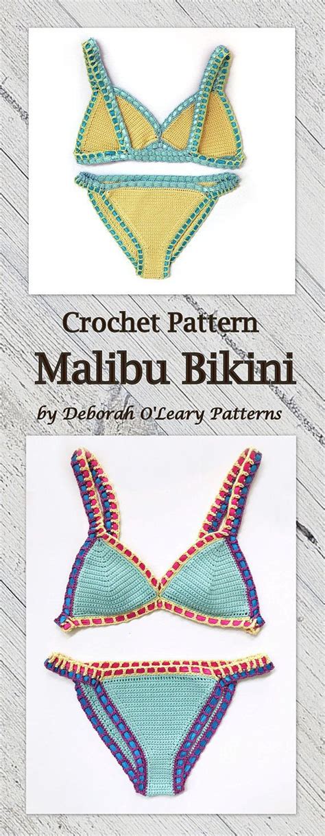 Crochet Malibu Bikini Pattern By Deborah Oleary Patterns Bikini