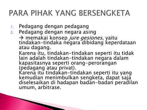 Arbitrase Sebagai Salah Satu Prinsip Dasar Dalam Hukum Perdagangan