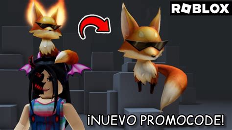 NUEVO PROMOCODE COMO CONSEGUIR ZORRO DE FUEGO GRATIS ROBLOX