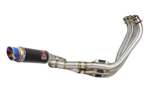 Cb650r Neo Sports Cafe 21 23 De Cat Low Level Exhaust System 230mm Round Black Blue Tip Silencer