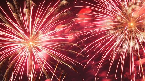 Premium Photo Firework Illuminating The Sky