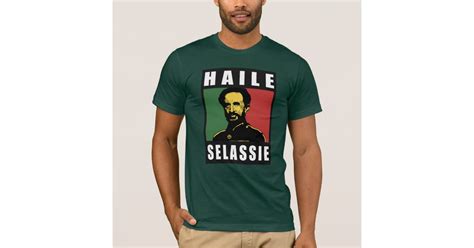 Haile Selassie Emperor Reggae Jah Army Shirt Zazzle