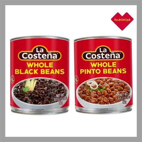 La Costena Whole Black Beans 560g La Costena Whole Pinto Beans 560g