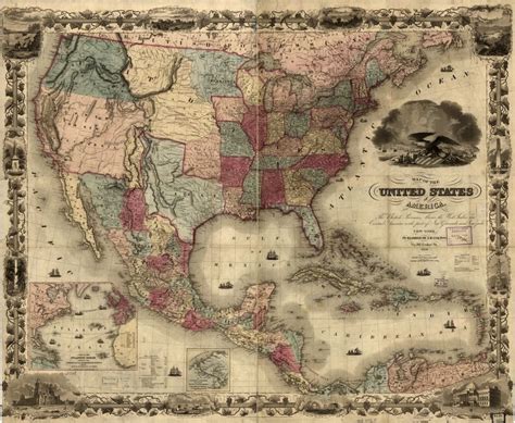 Map Of Us In 1850 - Map