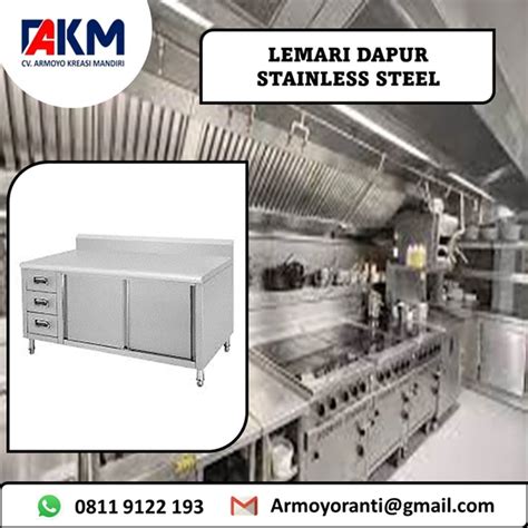 Jual Lemari Dapur Besi Stainless Steel Jakarta Armoyo Kreasi Mandiri