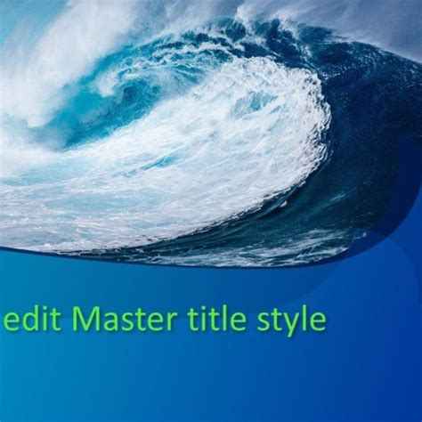 Free Big Wave Powerpoint Template In Powerpoint Templates