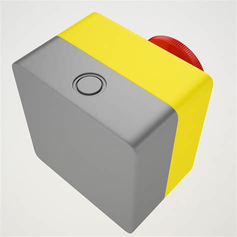 Кнопка аварийного останова 04 3D Модель $19 - .max .3ds .fbx .obj ...