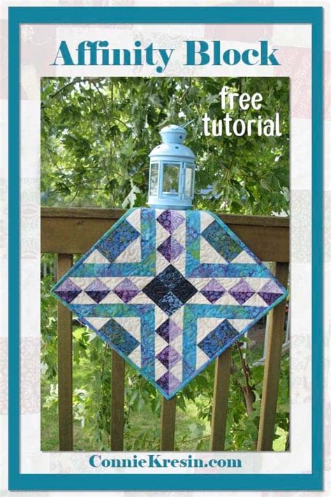 Affinity Quilt Block Tutorial Freemotion By The River