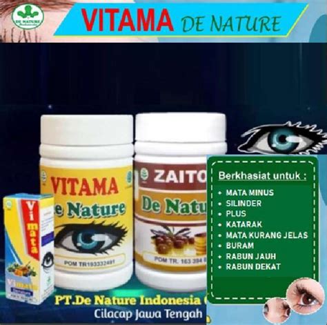 Jual Obat Mata Minus Katarak Dan Silinder Paket Plus Vitama De Nature