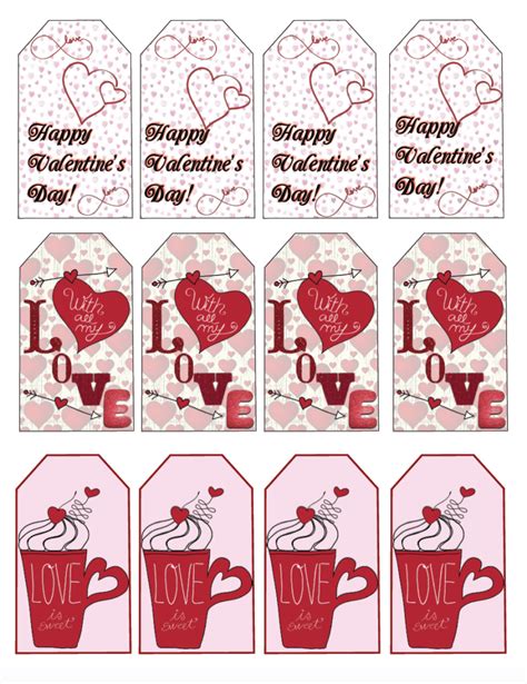 Free Printable Valentine S Day Gift Tags