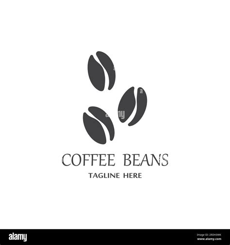 Coffee Bean Icon Vector Illustration Template Stock Vector Image And Art