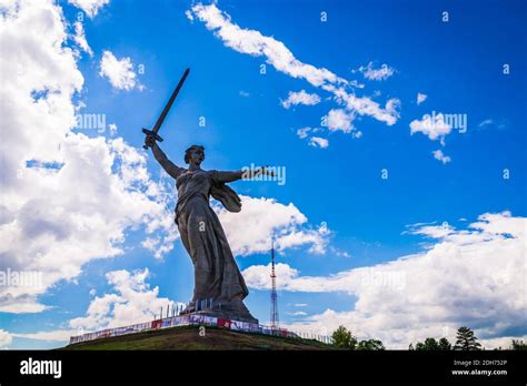 Volgograd Russia 26 May 2019 Motherland Calls Monument In Volgograd