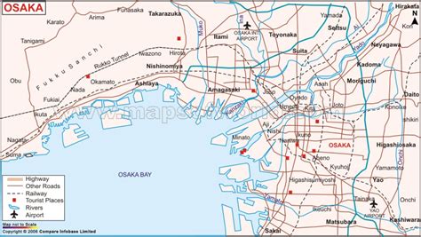 Osaka Map and Osaka Satellite Image