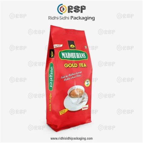 Printed Glossy Tea Packaging Pouch Zipper Slider At Rs 180 Kg In