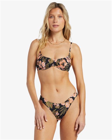 Hooked On Tropics Braguita De Bikini De Cintura Baja Para Mujer