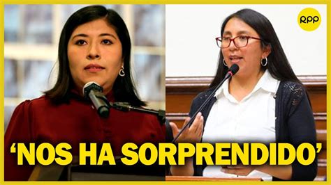 Ruth Luque sobre votos de Perú Libre a favor de censura a Betssy Chávez