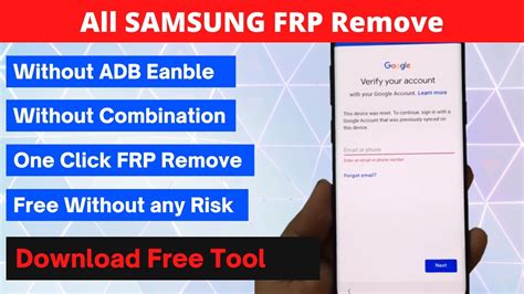 All Samsung Frp Remove Tool Free Download Samsung Frp Remove One Click Easy Method Youtube