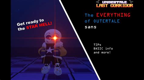 The BASICS For Outertale Sans Undertale Last Corridor YouTube