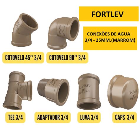 Conexões PVC Agua Fria Soldaves 25mm 3 4 Amanco Escorrega o Preço