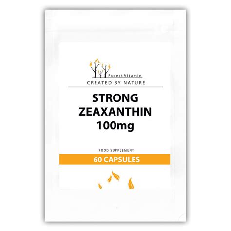 Forest Vitamin Strong Zeaxanthin 100mg Suplementy Diety 60 Kaps Sklep Empik