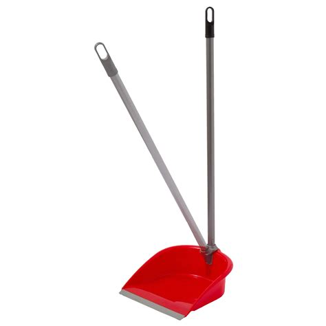 folding long handle dust pan with rubber - Luxor Brushes