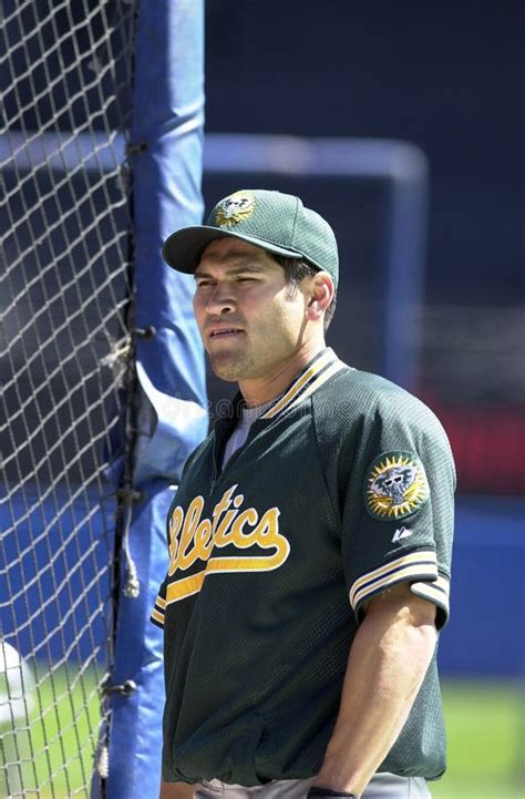 Johnny Damon Oakland A`s Editorial Stock Image Image Of Catcher