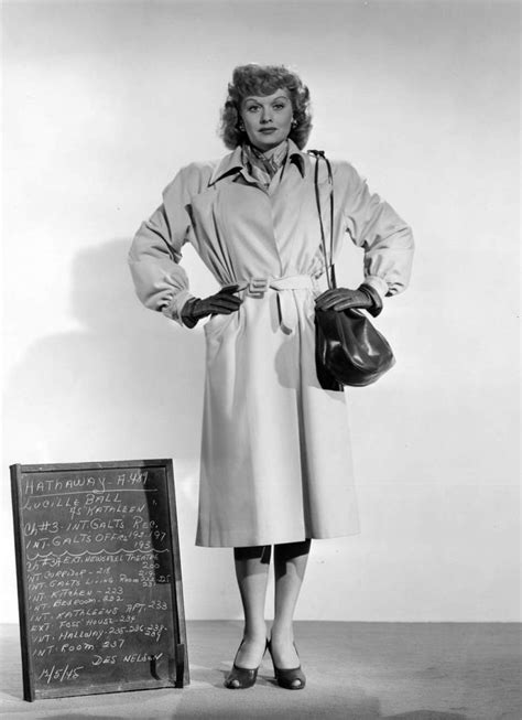 Lucille Ball In A Wardrobe Test For Dark Corner 1946 Lucille Ball I Love Lucy Show