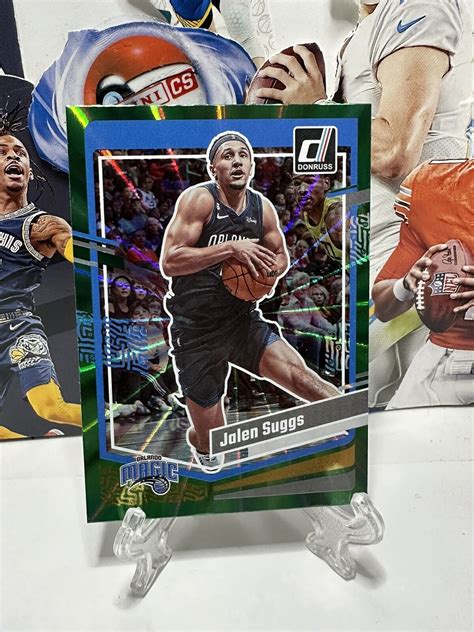 Panini Donruss Jalen Suggs Orlando Magic Green Laser Holo