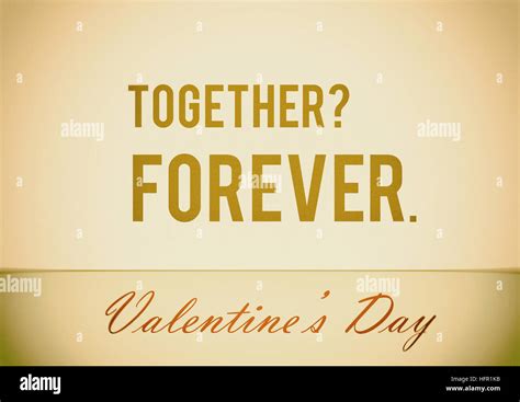 Together Forever Valentines Day Motivation Poster Quote