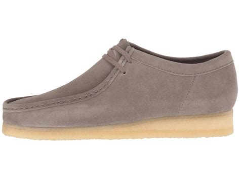 Clarks Leather Wallabee Maple Suede 1 Men S Lace Up Casual Shoes In Grey Suede Gray For Men