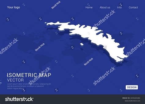 South Georgia Map White On Dark Stock Vector (Royalty Free) 2231221261 | Shutterstock