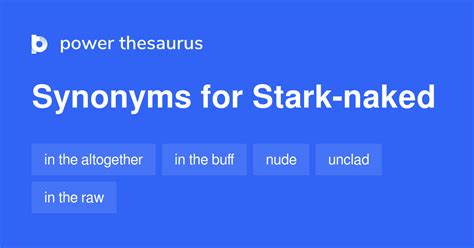 Stark Naked Synonyms Words And Phrases For Stark Naked