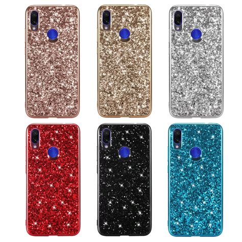 For Xiaomi Redmi Note Case Luxury Hard Pc Shining Glitter Slim