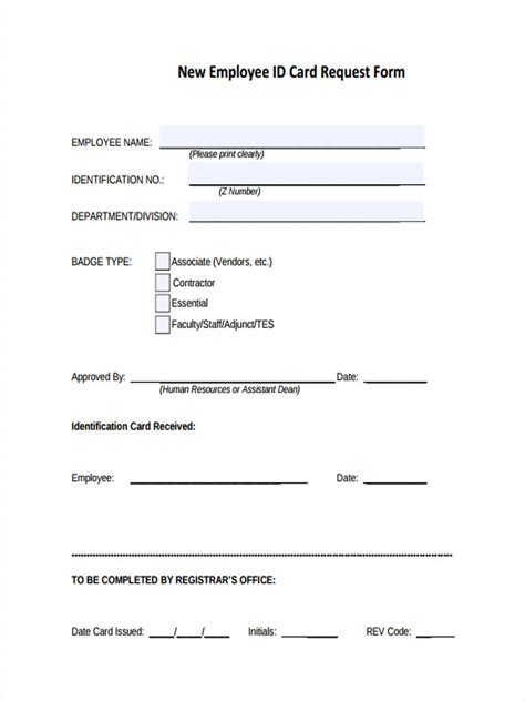 Id Card Request Letter Format