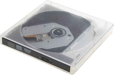 Jesscasday Unidad De Cd Y Dvd Externa Transparente Usb Tipo C