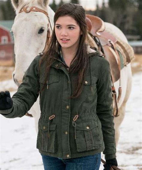 Heartland Georgie Green Jacket | Alisha Newton Heartland Jacket