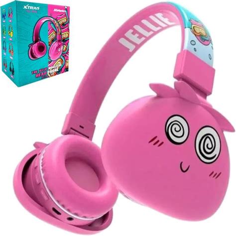 Fone Monsters Rosa Bluetooth Infantil Headset Sem Fio Xtrad Fone De