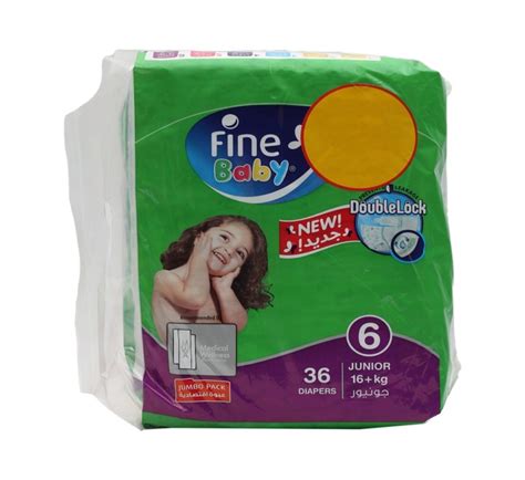 Fine Baby Diaper 6 Junior 16kg Value Pack 36pcs Buy Online At Best