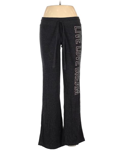 Live Love Dream Aeropostale Women Black Sweatpants M Ebay