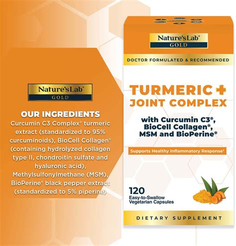 Buy Natures Lab Gold Turmeric Joint Complex Supports Inflammatory