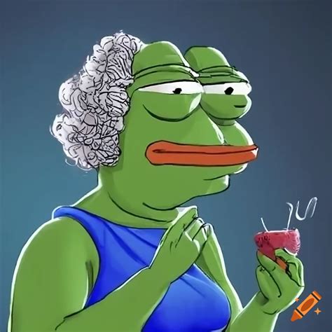 Satirical Image Of Pepe Playing Bingo