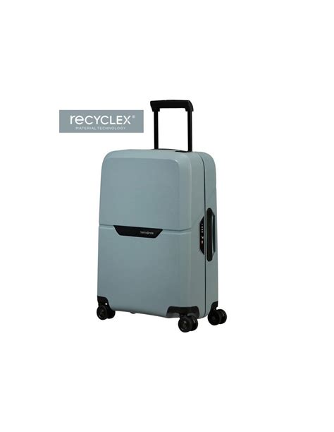 Maleta Samsonite Grande Rígida 75cm TSA 4 Ruedas Magnum Eco Ice Blue