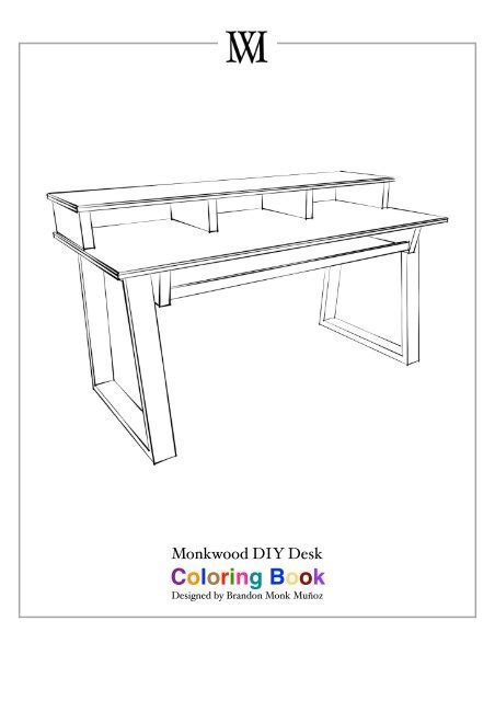 Monkwood Diy Desk Coloring Book