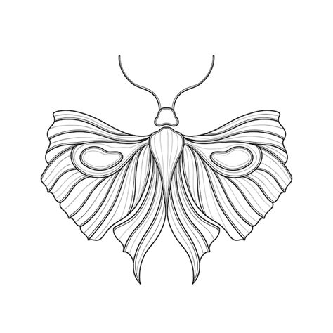 Premium Vector Art Nouveau Style Basic Butterfly Element 19201930