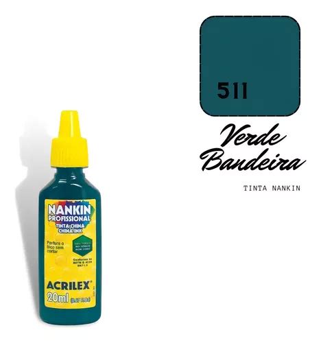 Tinta Nankin Profissional Acrilex 20ml Verde Bandeira Mercadolivre