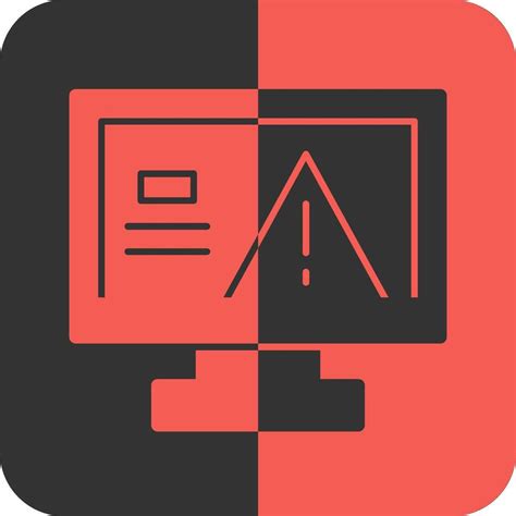 Warning Red Inverse Icon Vector Art At Vecteezy