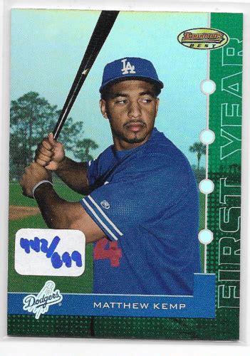 Matt Matthew Kemp 2005 Bowmans Best Green Rookie Card 96 442899 Ebay