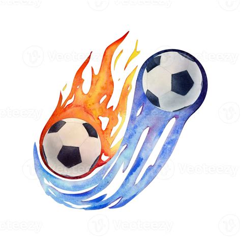 Soccer Ball On Fire Drawing